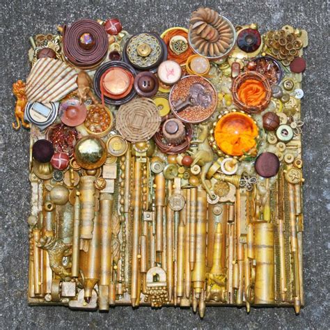 Golden Forest - Etsy Canada | Assemblage art collage, Found object art ...
