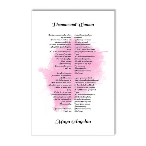 Quotes By Maya Angelou Phenomenal Woman