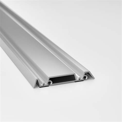 SKYTTA rail for sliding door frame, 2 tracks aluminium-colour - IKEA
