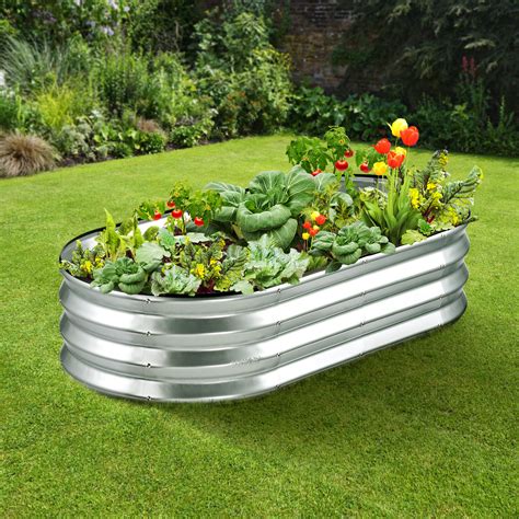 Arlmont & Co. Carlicia 11'' H x 48'' W Metal Raised Garden Bed | Wayfair