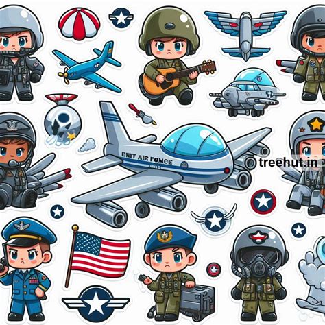 Printable Air Force Stickers and 50 Air Force Day Craft Activities for ...
