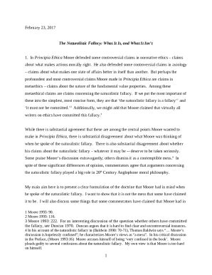 The Naturalistic Fallacy: What It Is, and What It ... - UMass - people ...