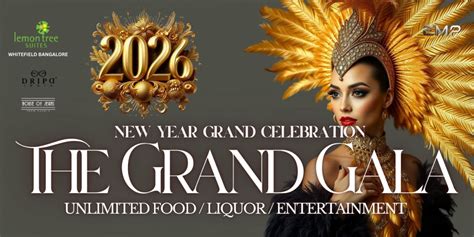 New Years Eve 2026 @ LEMON TREE SUITES WHITEFIELD UNLIMITED F&B, Lemon ...