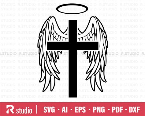 Clipart Cross With Wings