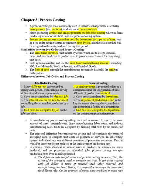 Image result for Process Costing Notes