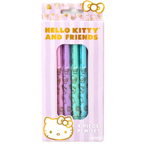 Amazon.com: Hello Kitty And Friends 4-Piece Pen Set, Hello Kitty Pens ...