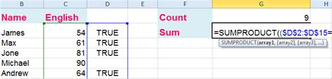 Image result for How to Count Checked Checkboxes in Excel