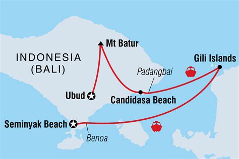 Map Of Bali Gili Islands