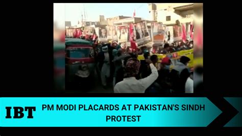 PM Modi spotted in Pakistan:Pro-Sindhudesh protesters seek help from PM ...