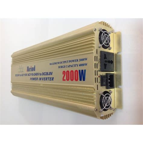 Inversor 24V DC a 120V AC / 2000 Watts Onda Pura