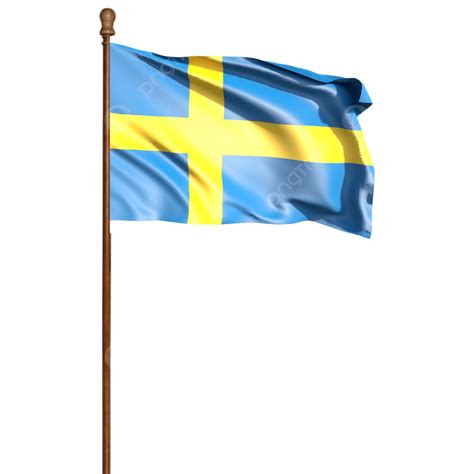 Sweden Flag With Pole, Sweden Flag Waving, Sweden Flag, Sweden Flag ...