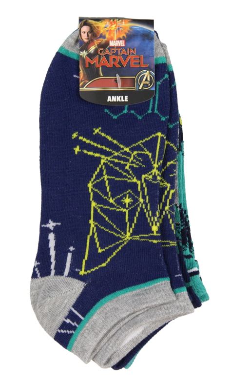 Buy Captain Marvel Adult Goose The Cat 3 Pack Mix and Match No Show ...