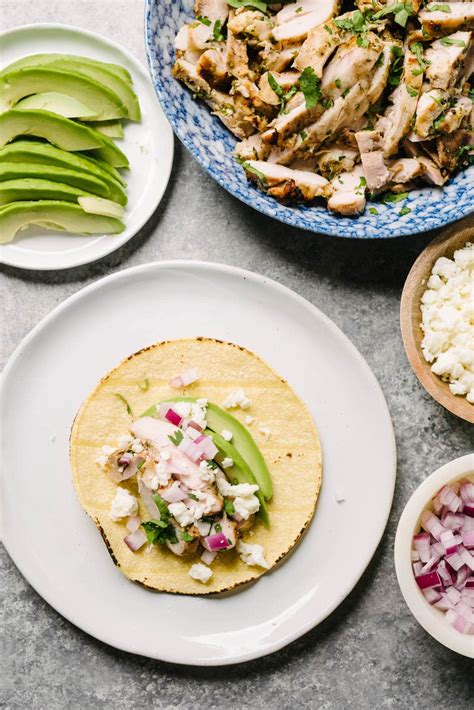 Grilled Cilantro Lime Chicken Tacos - Our Salty Kitchen