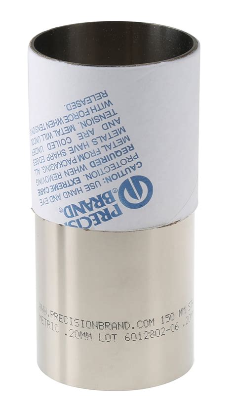 RS PRO | Steel Shim, 1.25m x 150mm x 0.2mm | 518-762 | RS