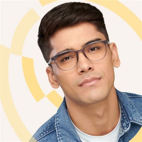 Black Full Rim Rectangle Vincent Chase Classic Acetate VC 6445 Eyeglasses