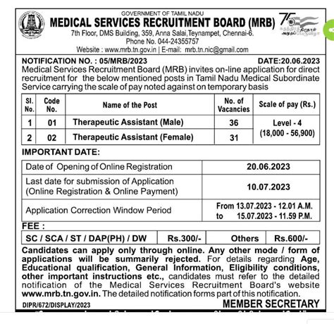 TN-MRB-Therapeutic Assistant-Recruitment 2023