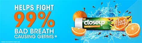 Closeup Clove & Orange Multi Action Toothpaste | Helps Fight 99% Bad ...
