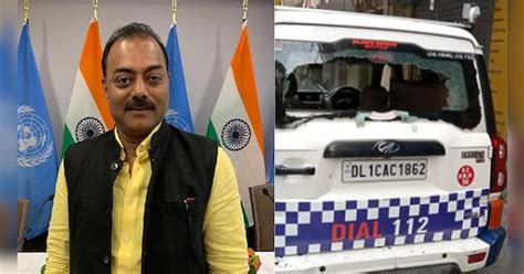 PCR van guarding Naveen kumar Jindal was attacked jindal demanded for ...