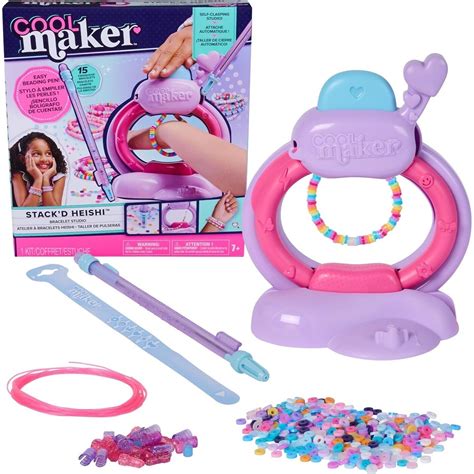Spin Master cool maker, stackd heishi bracelet making kit with easy ...