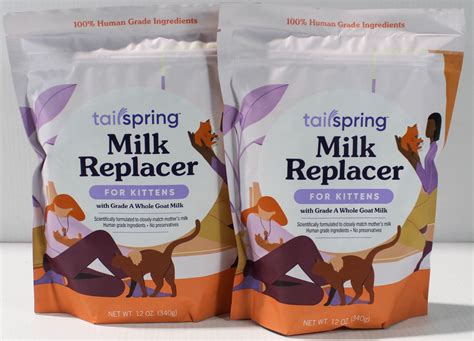 2 x 12 OZ KITTEN MILK REPLACER GRADE A WHOLE GOAT MILK FORMULA