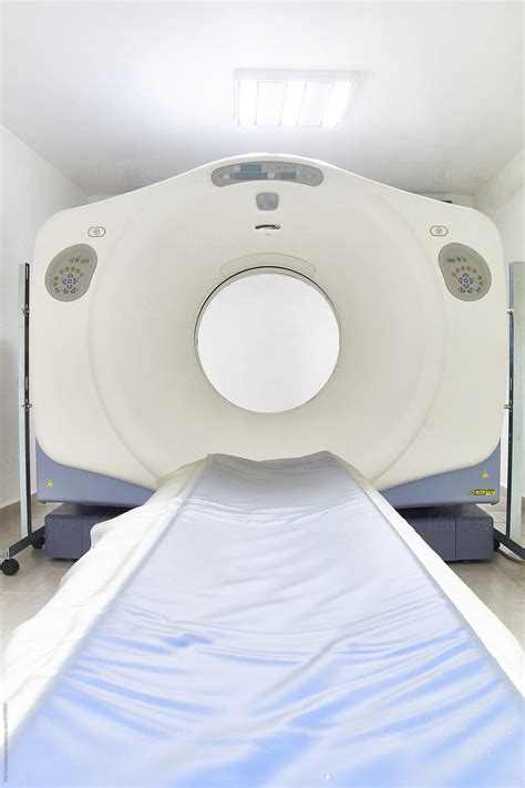 "Vertical Photo Of CT Scan Machine" by Stocksy Contributor "PER Images" - Stocksy