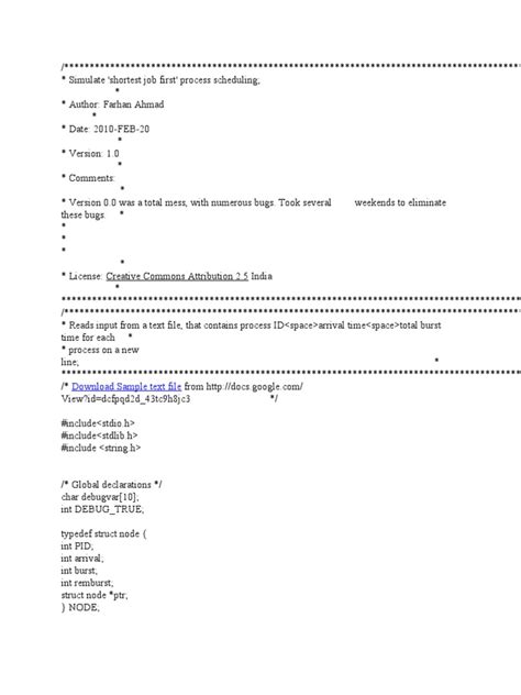 Image result for C Program Shortest Job First