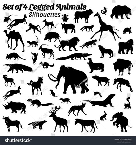 638 4 Leg Animals Stock Vectors and Vector Art | Shutterstock