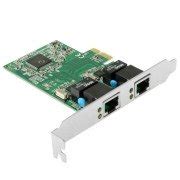 PCI-Express Dual Gigabit Ethernet Controller Card Adapter 2 Port RJ45 ...