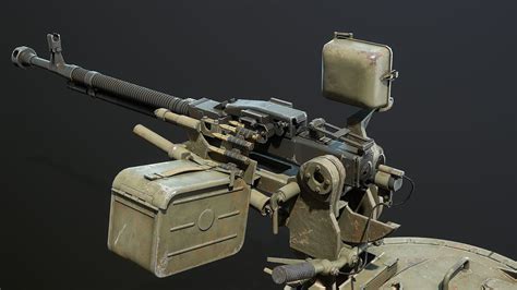 3D Model DShK Machine Gun Turret For ASU-85 - TurboSquid 2301917
