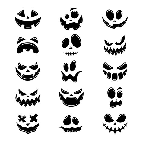 Cute Printable Pumpkin Faces | Plan Your Year Easily!