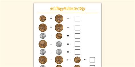 Image result for Adding 3 Coins Worksheet