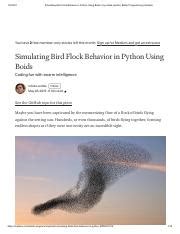 Python Boids 的图像结果