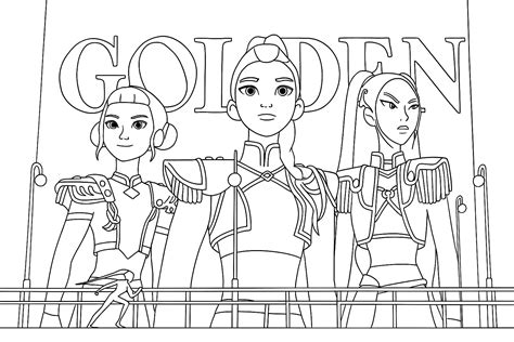 35+ KPop Demon Hunters coloring pages for kids | Pages de coloriage disney, Coloriage, Pages ...