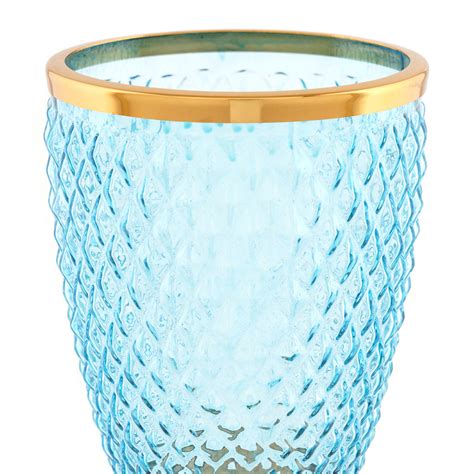 Shop Eden Blue Gold Large Candle Holder - at Best Price Online in India