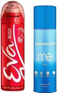 EVA BLUSH DEO 125ML + ME AQUA DEO 120ml Deodorant Spray - For Men ...