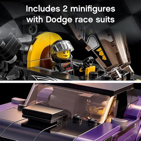 Buy LEGO Speed Champions Mopar Dodge SRT Top Fuel Dragster & 1970 Dodge ...