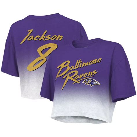 Women's Majestic Threads Lamar Jackson Purple/White Baltimore Ravens ...
