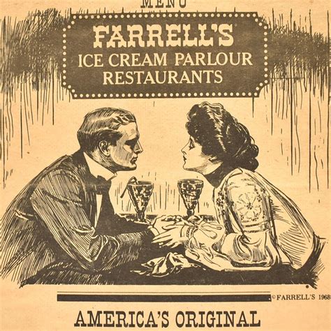 Vintage 1976 Farrell's Ice Cream Parlour Restaurant Menu | #4637302280