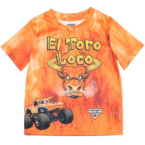 Monster Jam El Toro Loco Little Boys T-Shirt Toddler to Big Kid ...
