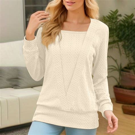 LEBONYARD Fall Sweaters for Women Savings Clearance 2024,Women's Solid ...