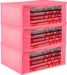 KUBER INDUSTRIES Saree Cover Saree Cover with Transparent Window|Zip ...