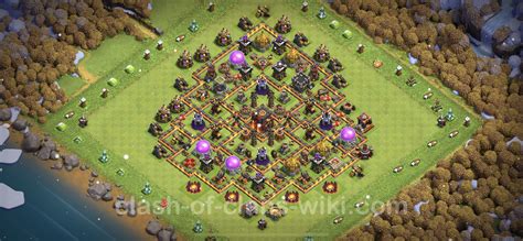Farming Base TH10 with Link, Anti Everything, Hybrid - Clash of Clans ...