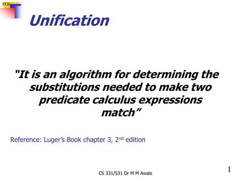 Image result for Example of Unification