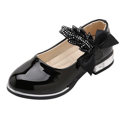 Toddler Dress Shoes Girls Dress Shoes Wedding Bowknot Shoes Princess ...