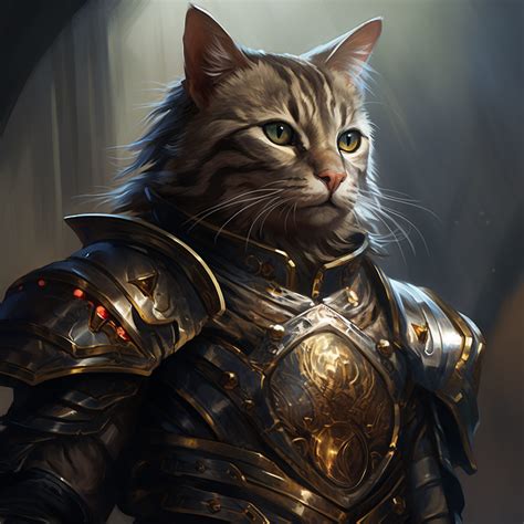 Cat in armor by ByanEl on DeviantArt
