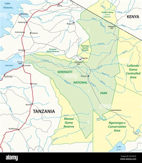 serengeti mapa