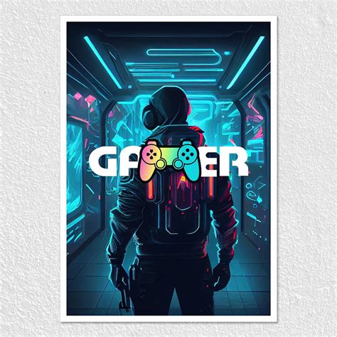 Glowing Gamer Poster - Order Today