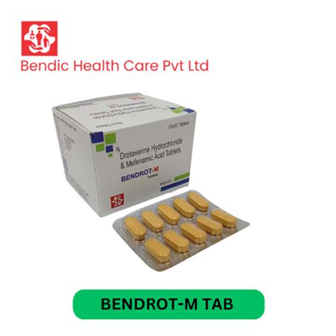 Bendrot m - Drotaverine Hydrochloride & Mefenamic Acid Tablets - Bendic ...
