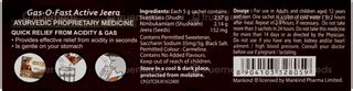 Gasofast Active Jeera 5gm Pack Of 6 Sachets - Uses, Side Effects ...