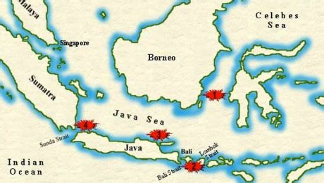 Image result for Batle of the Java Sea Map